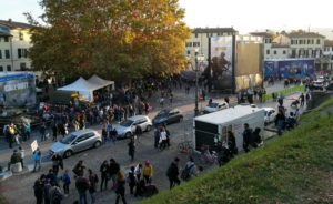 Visione aerea di Lucca Comics 2017