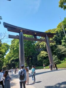 Torii Gate a Yoyogi Park Tokyo Giappone